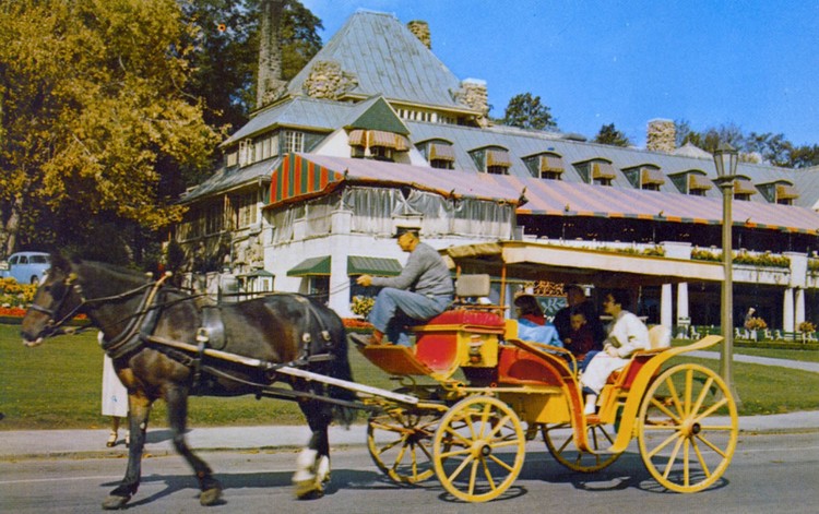 Historical Images · Horse and carriage in front of the Victoria Park ...